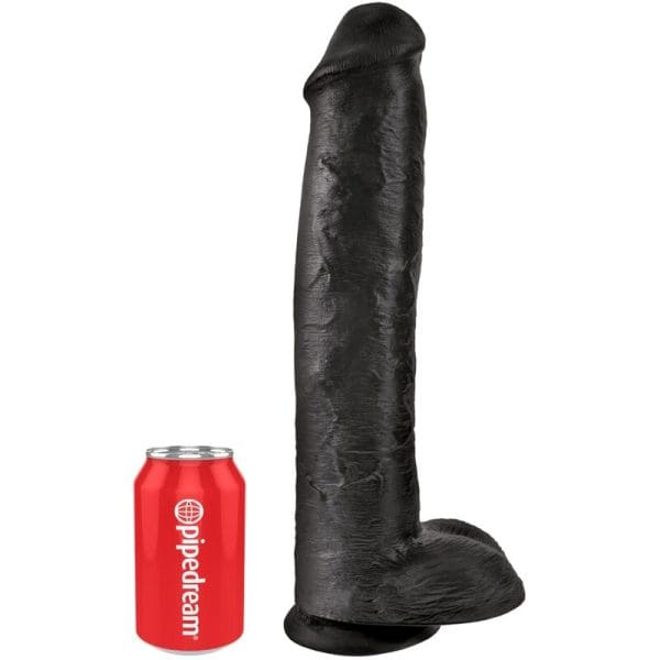 KING COCK - REALISTIC PENIS WITH BALLS 34.2 CM BLACK 5